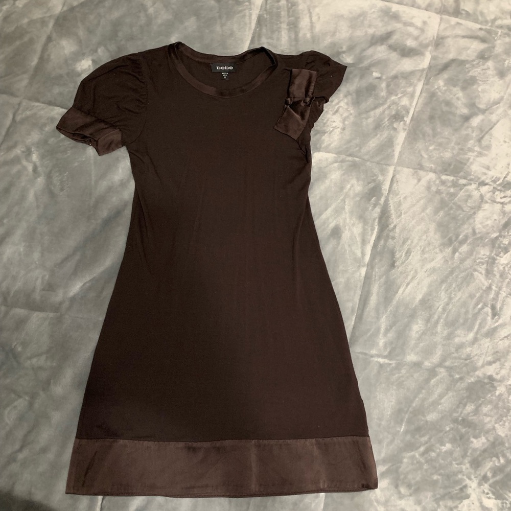Bebe Brown mini dress